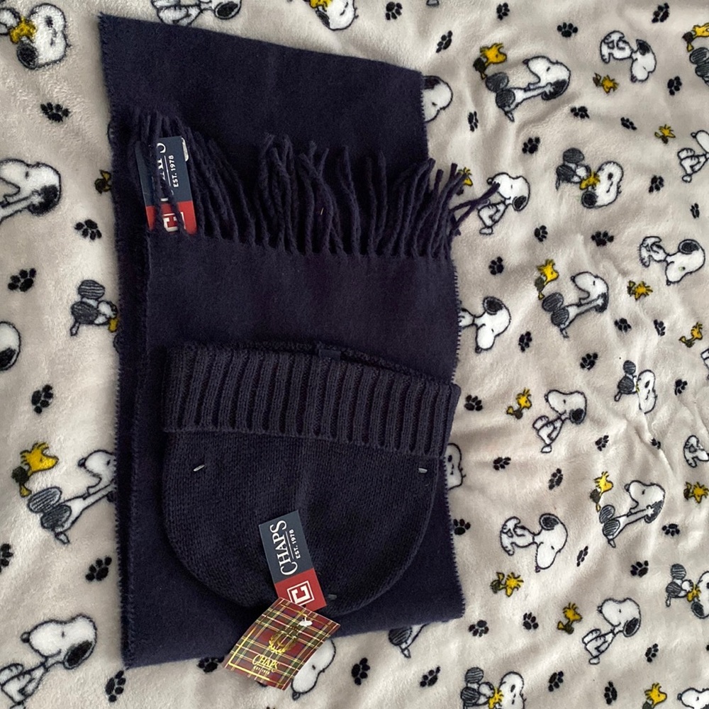 NWT Chaps hat and scarf set